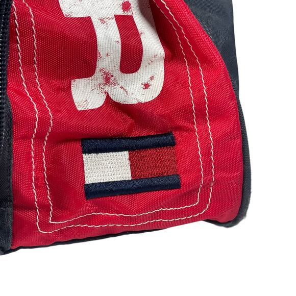 Vintage Tommy Hilfiger Duffle Bag Travel Gym Bag Large Spellout - Picture 16 of 16